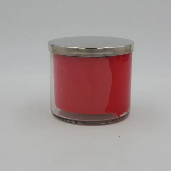 Bath & Body Works Slatkin FROSTED CRANBERRY Scented 3-Wick Candle 14.5 oz - Picture 3 of 8